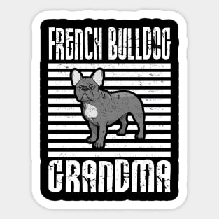 French Bulldog Grandma Proud Dogs Sticker